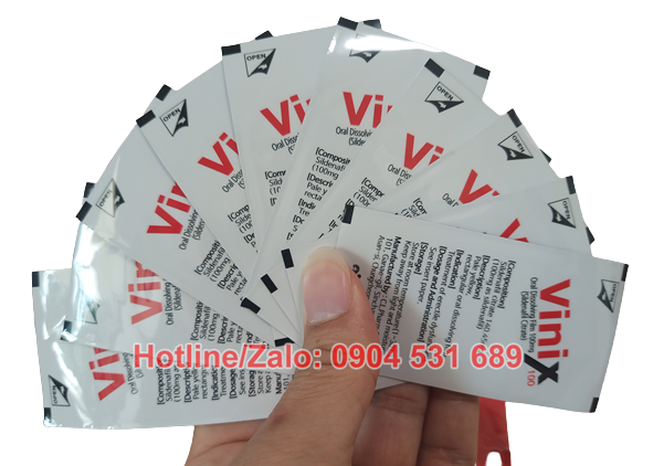 Tem vinix 100mg chính hãng dòng sản phẩm hỗ trợ tăng cường sinh lý nam giới